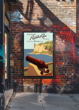 Puerto Rico Travel Poster - Explore Historical El Morro Destination