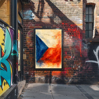 Abstract National Colors Abstract Poster