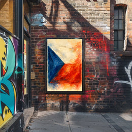 Abstract National Colors Abstract Poster