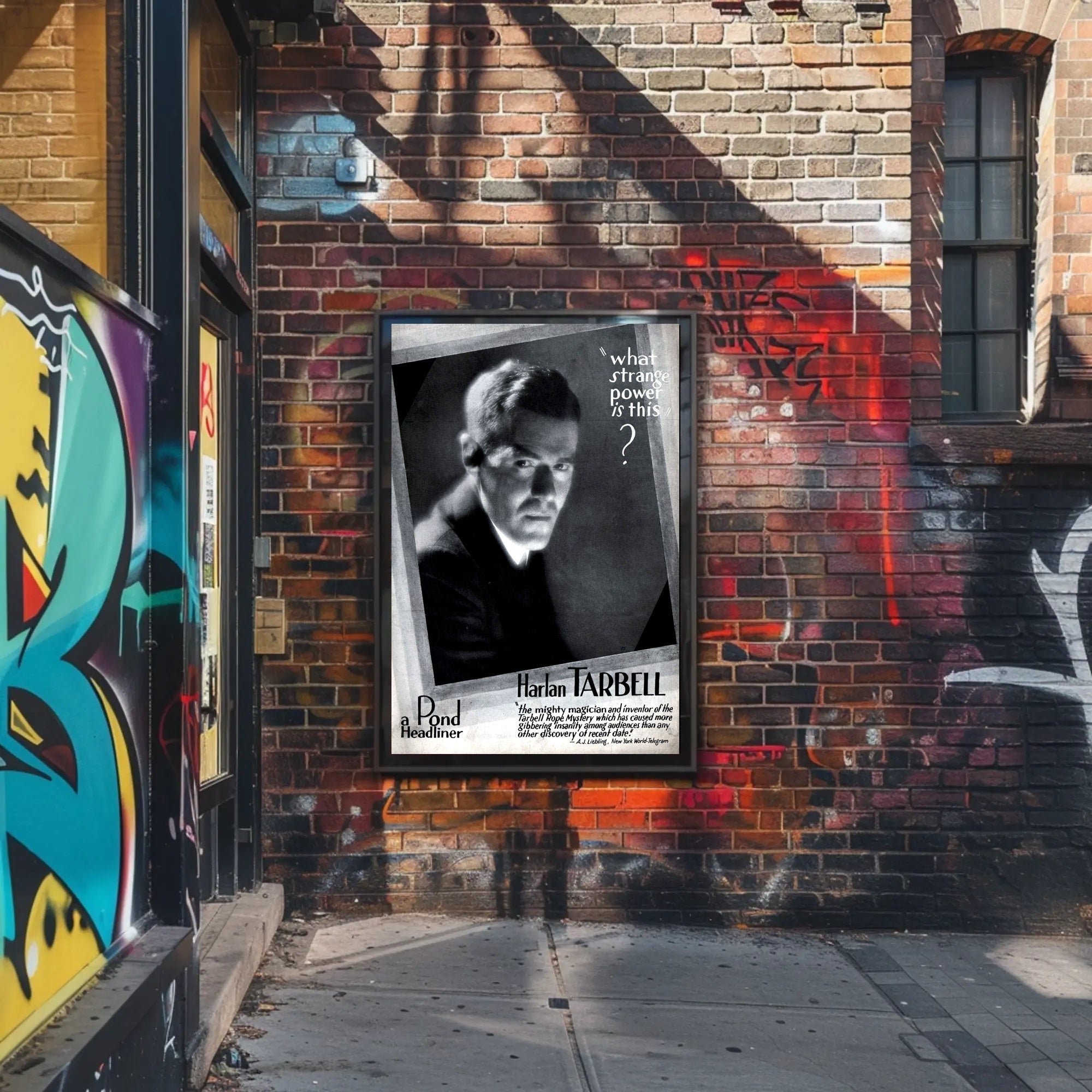 Harlan Tarbell Vintage Magic Mystery Art Poster