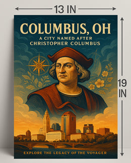 Columbus OH Tribute Poster Wall Art Print PosterGoat