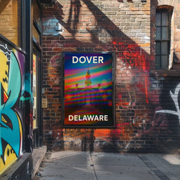 Charming Dover Delaware Scenic Travel Photography Realism Vibrant Wall Decor Poster