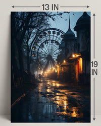 Eerie Carnival Night Poster