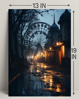 Eerie Carnival Night Poster