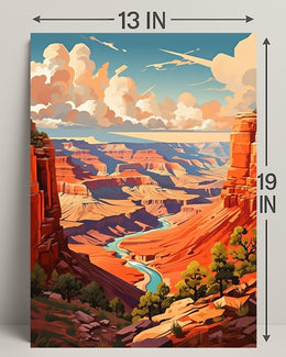 Majestic Canyon Vista Poster