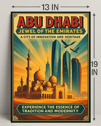Abu Dhabi Heritage Travel Poster