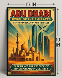 Abu Dhabi Heritage Travel Poster