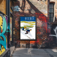 Skiing in Quebec Region Poster PosterGoat