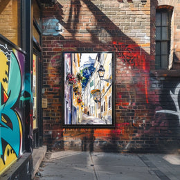 Austria Salzburg Old Town with Fortress Poster