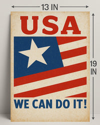 Patriotic Encouragement Poster PosterGoat