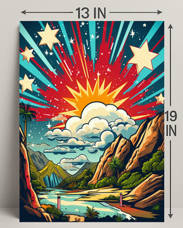 Celestial Landscape Poster