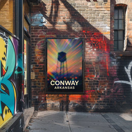 Conway Arkansas Scenic Minimalist Wanderlust Poster