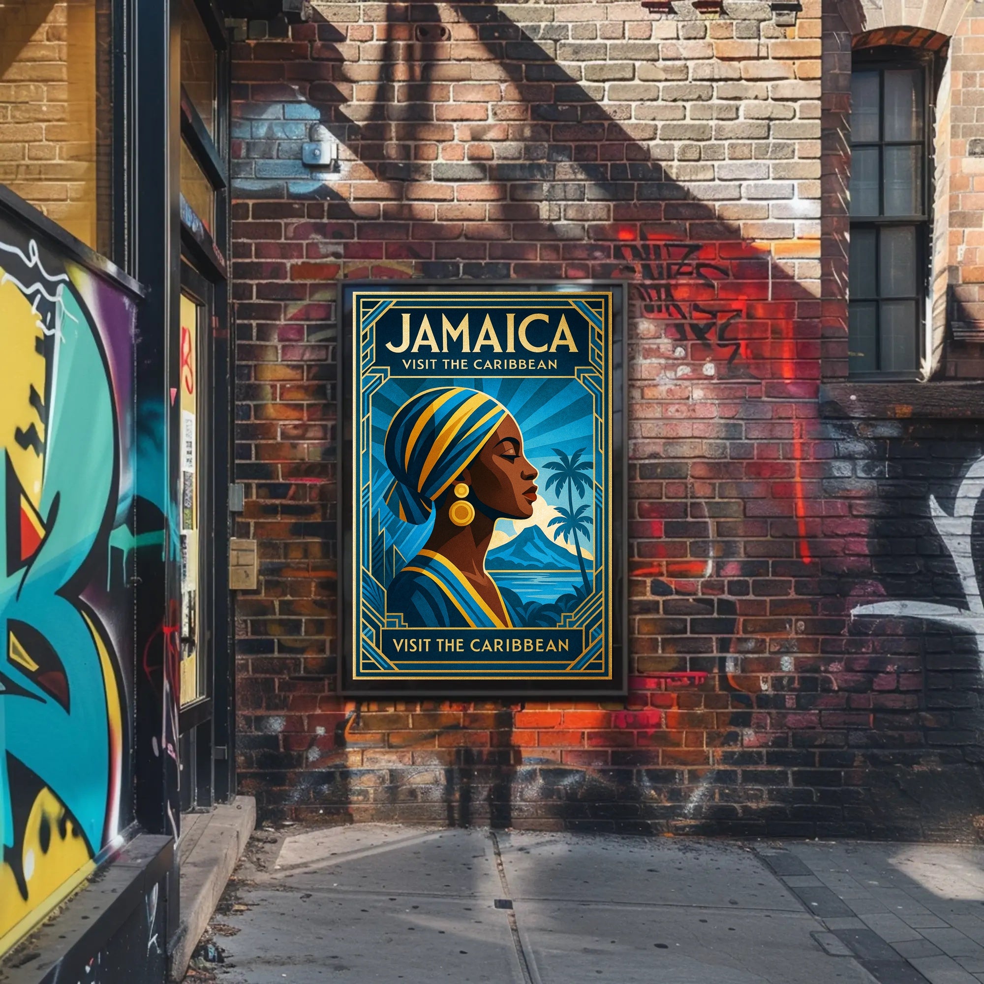 Discover Jamaica Visit the Caribbean Poster PosterGoat