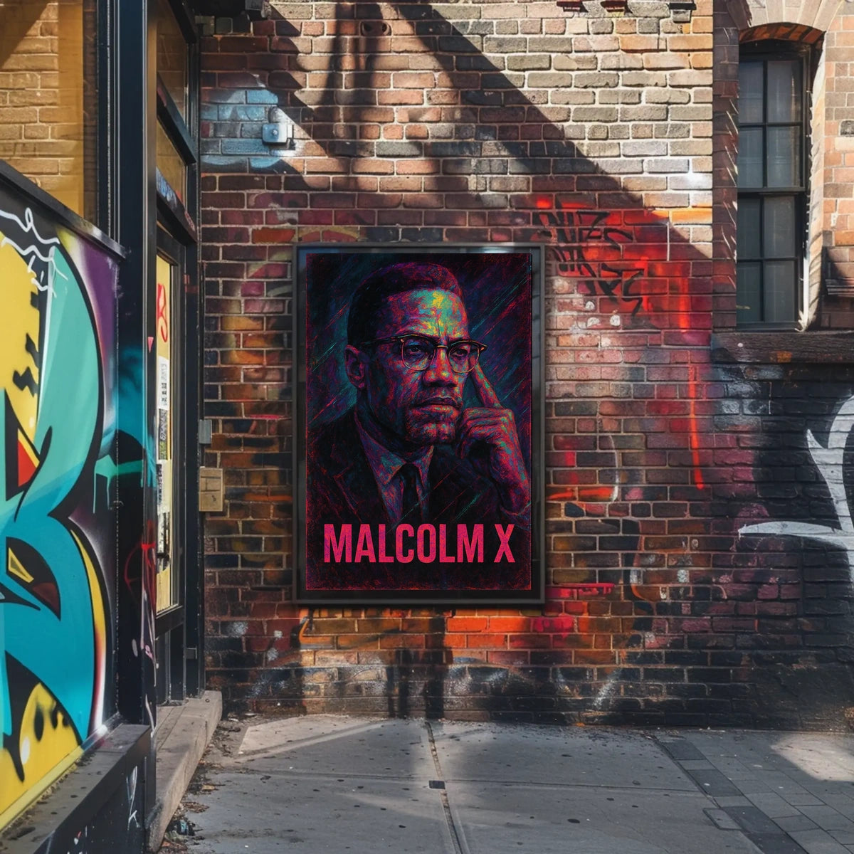 Malcolm X Iconic Leader Poster