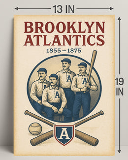 Brooklyn Atlantics Baseball Team Poster PosterGoat