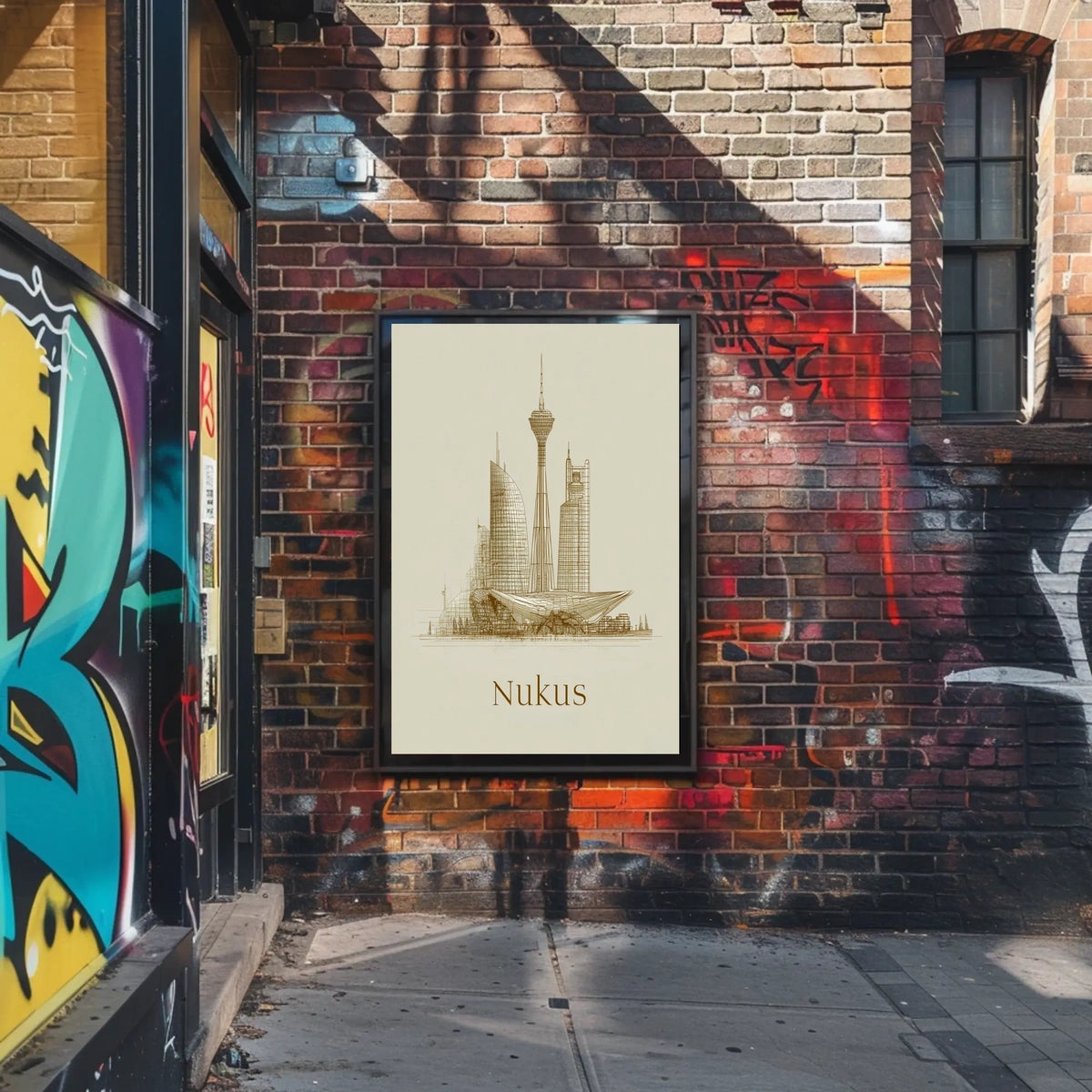 Nukus Skyline Poster