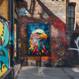 Mysterious Hooded Figure in Eerie Mist Poster PosterGoat