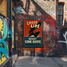 Loose Lips Might Sink Ships Poster