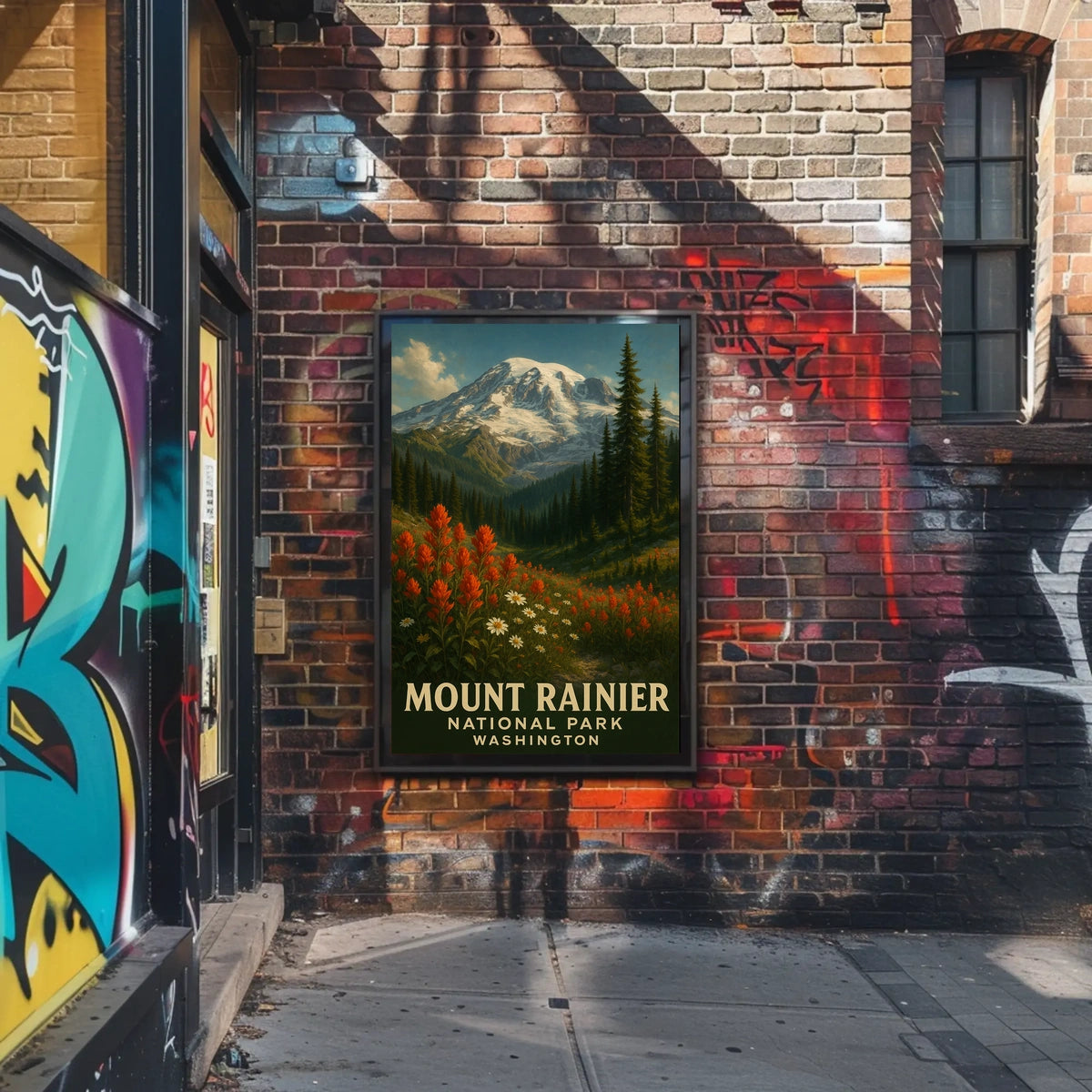 Mount Rainier National Park Poster