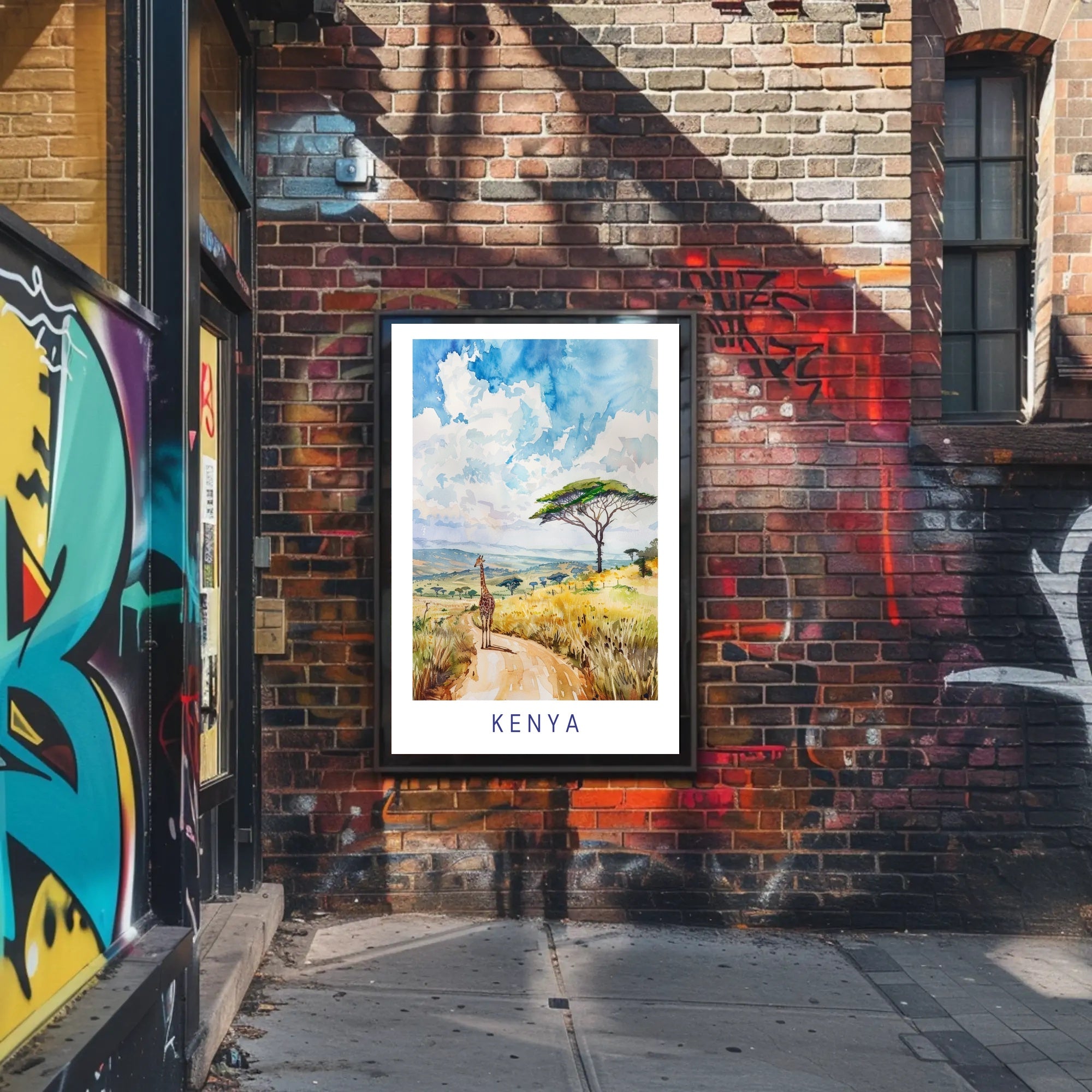 Serene Kenyan Landscape Poster PosterGoat