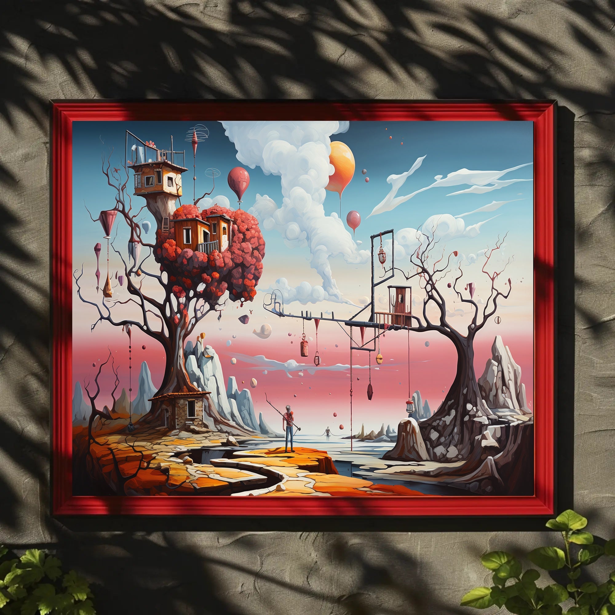 Dreamlike Whimsical Trees Fantasy Mythology Poster