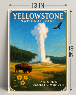 Yellowstone National Park Nature's Majestic Wonder Poster PosterGoat
