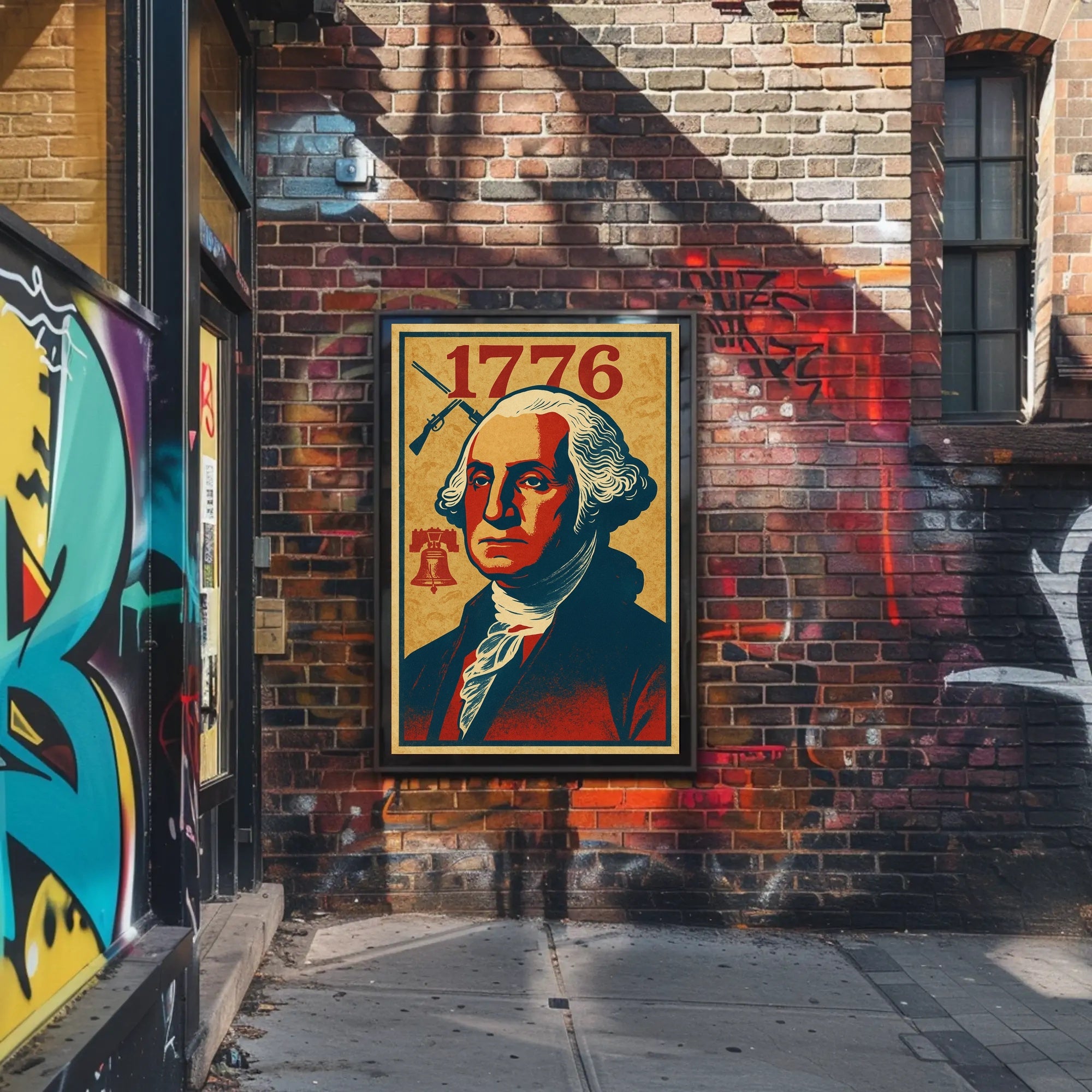 1776 George Washington Presidential Wall Poster Art