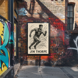 Jim Thorpe Legendary Athlete Poster