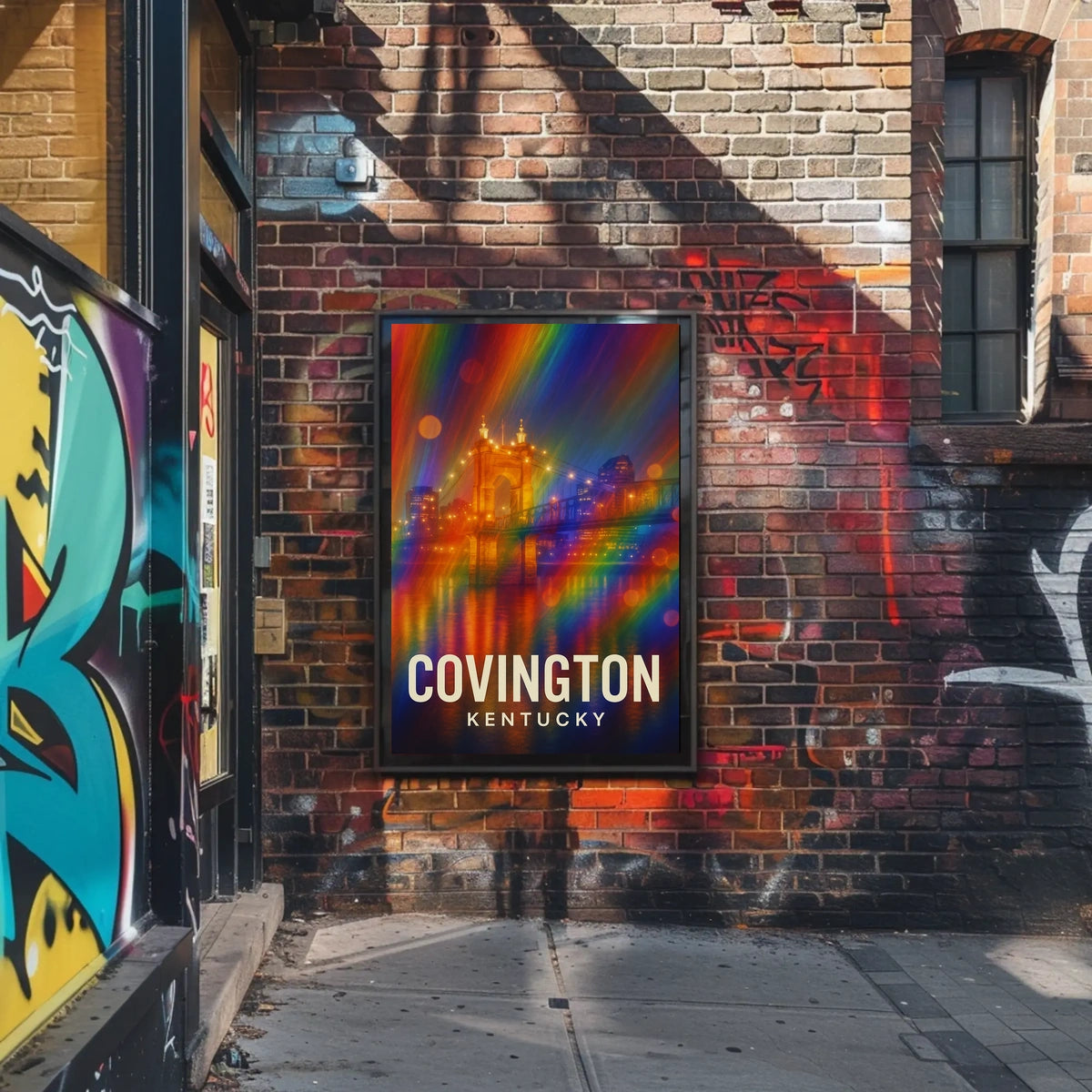 Covington Nightscape Impressionism Decor Lovers Poster