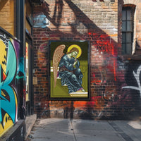 Contemplative Angelic Icon Poster