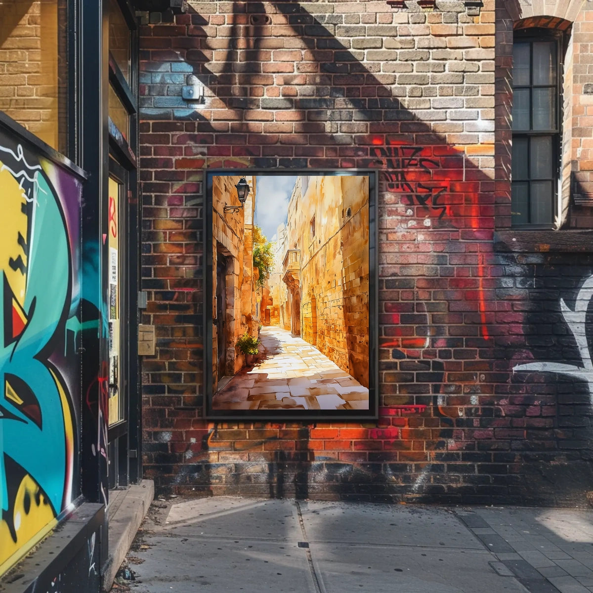 Malta Mdina Silent City Street Poster