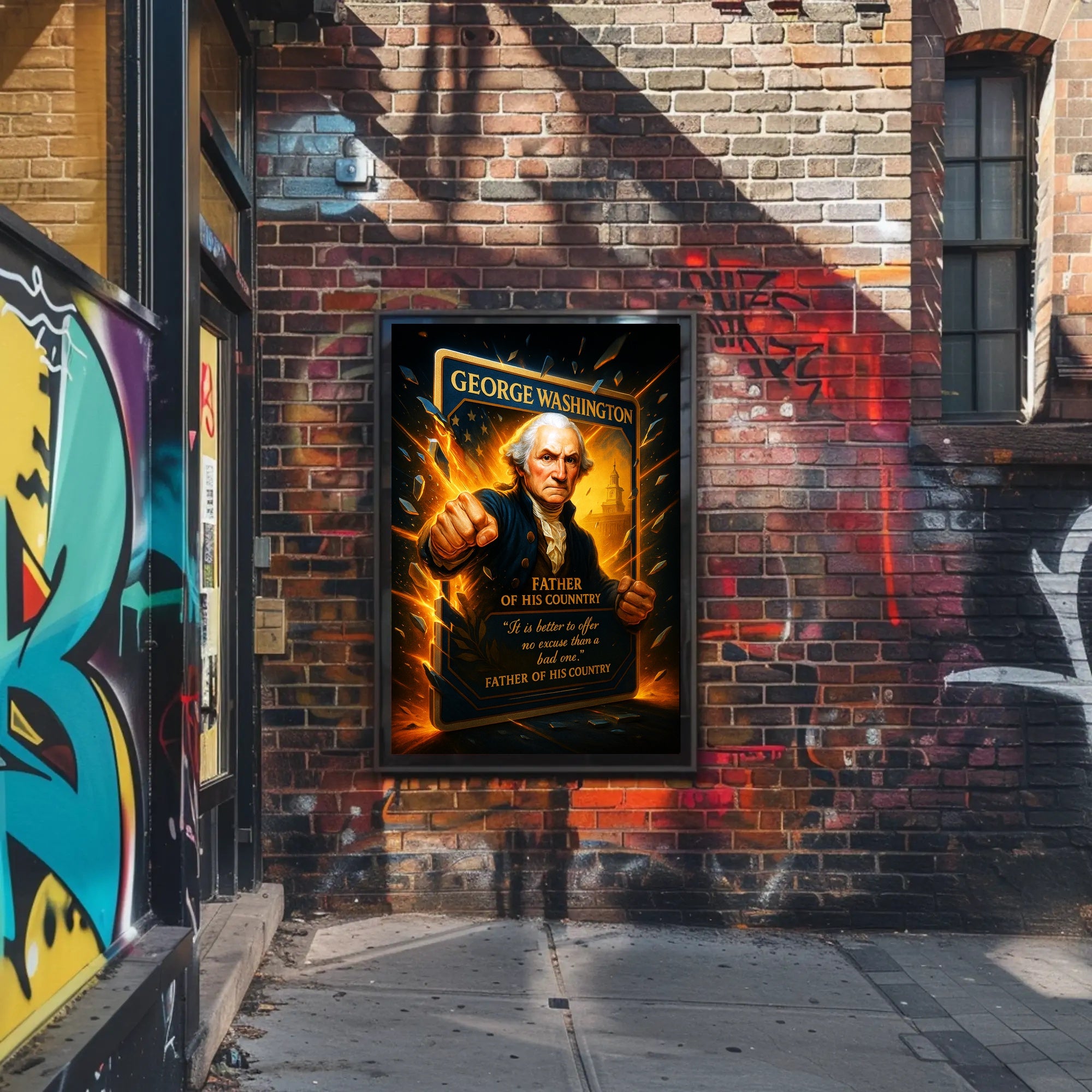 George Washington Father of His Country Poster PosterGoat