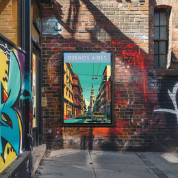 Buenos Aires Street Scene Poster