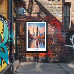 Beijing Cityscape Poster