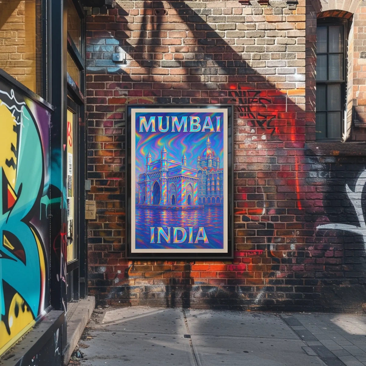 Mumbai, India Vibrant Landmarks Poster