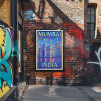 Mumbai, India Vibrant Landmarks Poster