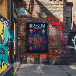 Shanghai A City That Touches the Sky Poster