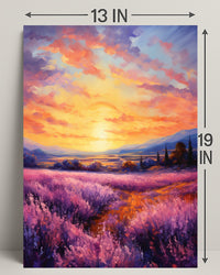 Lavender Sunset Poster