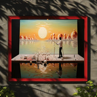 Serene Sunset Artist's Vision Abstract or Artistic Poster