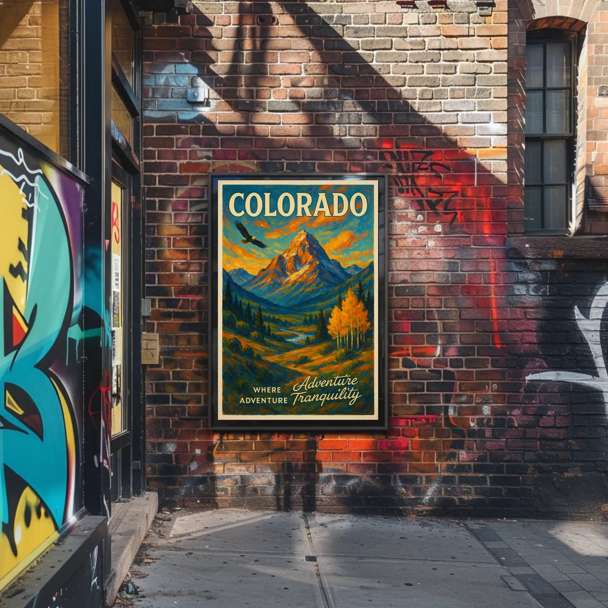 Colorado Where Adventure Meets Tranquility Description Discover the breathtaking Poster