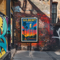 Gilbert Arizona Iconic Water Tower Poster