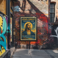 Jesus Christ Divine Light Religious Cultural or Heritage Poster