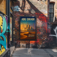 Abu Dhabi Where Tradition Meets Poster