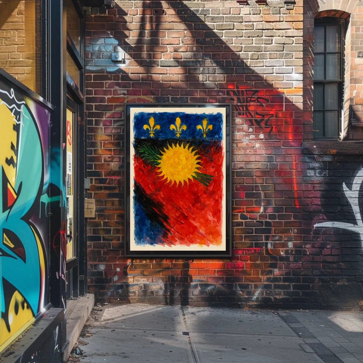 Vibrant Heraldic Emblem Poster