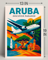Discover Paradise in Aruba Poster PosterGoat
