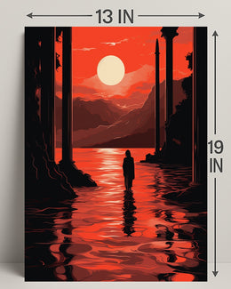 Sunset Reflection Poster