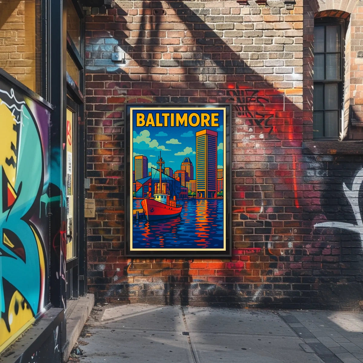 Baltimore Harbor Skyline Poster