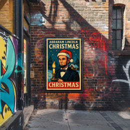 Abraham Lincoln Christmas Poster