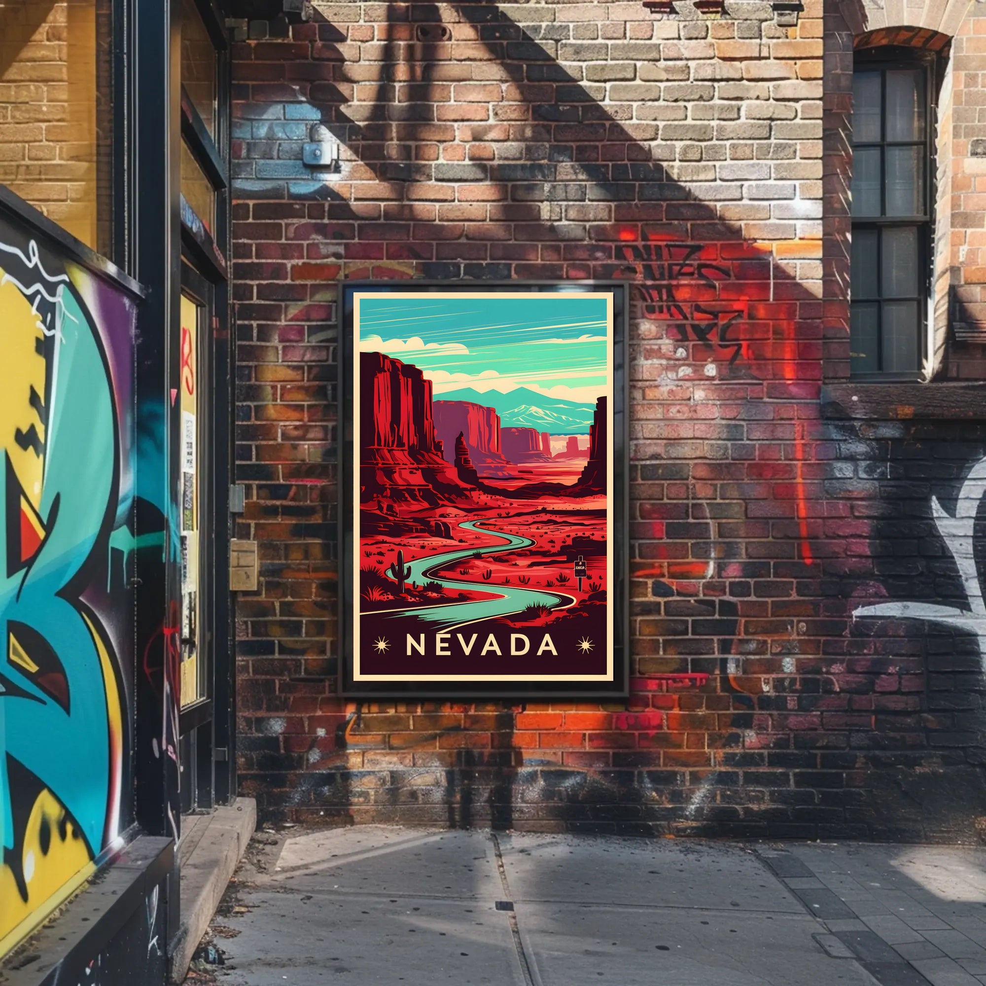 Nevada Desert Landscape Poster