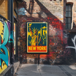 New York Iconic Skyline Poster